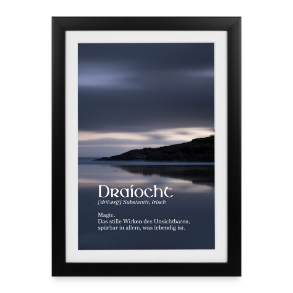 „Draíocht“ Magie – Gerahmtes Irland Wandbild (27 × 37 cm)