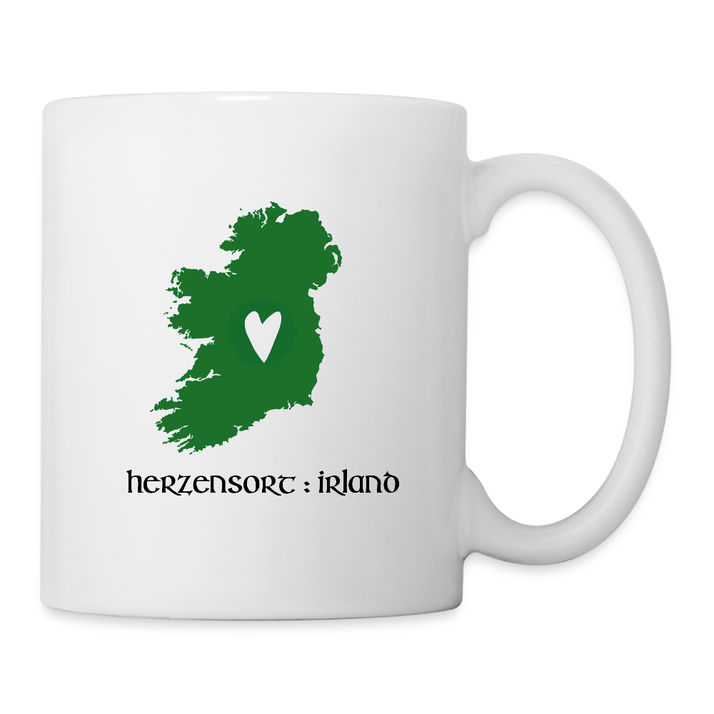Herzensort Irland Keramik Tasse