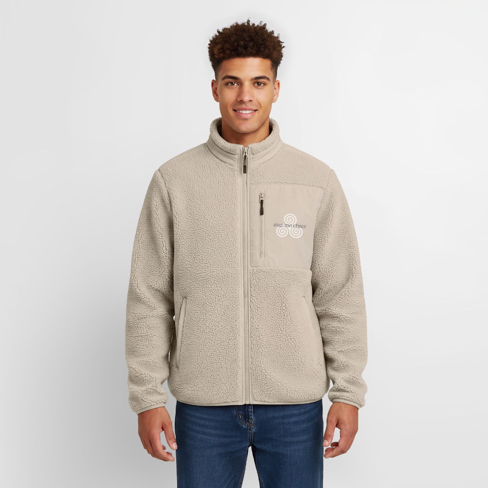 „Éire mo chroí“ – Fleecejacke (beige) – Bild 4